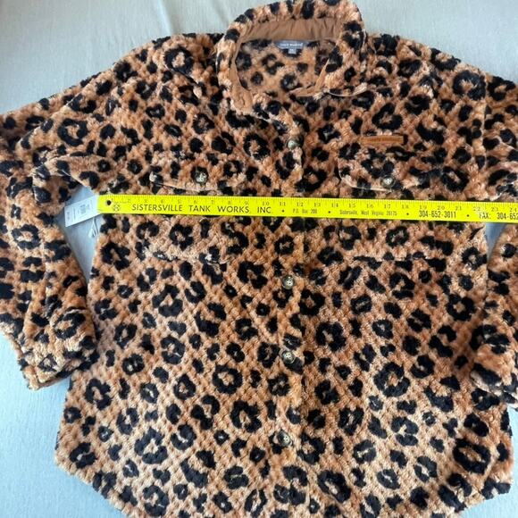 Simply Southern Simply Soft Shacket New Leopard Print Sherpa XL NWT Button Front - Picture 10 of 10